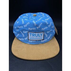 Apres Brist Truly Hard Seltzer Blue & Suede Brim Snapback Hat Cap NWT New